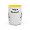 15oz Belgian Tervuren Mug, Vintage Dog Portrait Coffee Mug, Dog Lover Gift