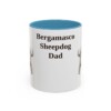 bergamasco-sheepdog-mug-dad-light-blue-1 11oz Bergamasco Sheepdog Dog Dad Mug, Vintage Sketch Coffee Mug, Dog Dad Gift