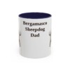 bergamasco-sheepdog-mug-dad-navy-1 11oz Bergamasco Sheepdog Dog Dad Mug, Vintage Sketch Coffee Mug, Dog Dad Gift