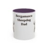 bergamasco-sheepdog-mug-dad-purple-1 11oz Bergamasco Sheepdog Dog Dad Mug, Vintage Sketch Coffee Mug, Dog Dad Gift