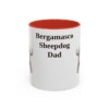 bergamasco-sheepdog-mug-dad-red-1 11oz Bergamasco Sheepdog Dog Dad Mug, Vintage Sketch Coffee Mug, Dog Dad Gift