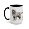 15oz Funny Bergamasco Sheepdog Mug, My Dog's Hairdo Is Called Flocks, Vintage Dog Coffee Mug, Dog Lover Gift