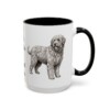 15oz Funny Bergamasco Sheepdog Mug, My Dog's Hairdo Is Called Flocks, Vintage Dog Coffee Mug, Dog Lover Gift