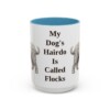 15oz Funny Bergamasco Sheepdog Mug, My Dog's Hairdo Is Called Flocks, Vintage Dog Coffee Mug, Dog Lover Gift