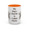 15oz Funny Bergamasco Sheepdog Mug, My Dog's Hairdo Is Called Flocks, Vintage Dog Coffee Mug, Dog Lover Gift
