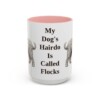 15oz Funny Bergamasco Sheepdog Mug, My Dog's Hairdo Is Called Flocks, Vintage Dog Coffee Mug, Dog Lover Gift