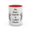 15oz Funny Bergamasco Sheepdog Mug, My Dog's Hairdo Is Called Flocks, Vintage Dog Coffee Mug, Dog Lover Gift