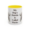 11oz Funny Bergamasco Sheepdog Mug, My Dog's Hairdo Is Called Flocks, Vintage Dog Coffee Mug, Dog Lover Gift