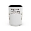 bergamasco-sheepdog-mug-latin-black-front-1 15oz Bergamasco Sheepdog Latin Mug, Bergamasco Sheepdog, Vintage Dog Coffee Mug, Dog Lover Gift