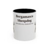 bergamasco-sheepdog-mug-latin-black-front-3 11oz Bergamasco Sheepdog Latin Mug, Bergamasco Sheepdog, Vintage Dog Coffee Mug, Dog Lover Gift