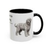 bergamasco-sheepdog-mug-latin-black-right-3 11oz Bergamasco Sheepdog Latin Mug, Bergamasco Sheepdog, Vintage Dog Coffee Mug, Dog Lover Gift