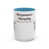 bergamasco-sheepdog-mug-latin-light-blue-1 15oz Bergamasco Sheepdog Latin Mug, Bergamasco Sheepdog, Vintage Dog Coffee Mug, Dog Lover Gift