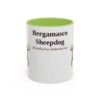 bergamasco-sheepdog-mug-latin-light-green-1 11oz Bergamasco Sheepdog Latin Mug, Bergamasco Sheepdog, Vintage Dog Coffee Mug, Dog Lover Gift