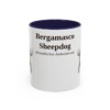 bergamasco-sheepdog-mug-latin-navy-3 11oz Bergamasco Sheepdog Latin Mug, Bergamasco Sheepdog, Vintage Dog Coffee Mug, Dog Lover Gift