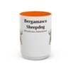 bergamasco-sheepdog-mug-latin-orange-1 15oz Bergamasco Sheepdog Latin Mug, Bergamasco Sheepdog, Vintage Dog Coffee Mug, Dog Lover Gift