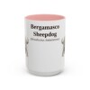 bergamasco-sheepdog-mug-latin-pink-1 15oz Bergamasco Sheepdog Latin Mug, Bergamasco Sheepdog, Vintage Dog Coffee Mug, Dog Lover Gift