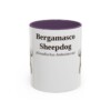 bergamasco-sheepdog-mug-latin-purple-1 11oz Bergamasco Sheepdog Latin Mug, Bergamasco Sheepdog, Vintage Dog Coffee Mug, Dog Lover Gift