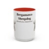 bergamasco-sheepdog-mug-latin-red-1 15oz Bergamasco Sheepdog Latin Mug, Bergamasco Sheepdog, Vintage Dog Coffee Mug, Dog Lover Gift