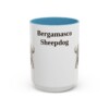 15oz Bergamasco Sheepdog Mug, Vintage Dog Portrait Coffee Mug, Dog Lover Gift