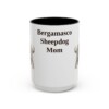 15oz Bergamasco Sheepdog Dog Mom Mug, Vintage Sketch Coffee Mug, Dog Mom Gift