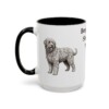 15oz Bergamasco Sheepdog Dog Mom Mug, Vintage Sketch Coffee Mug, Dog Mom Gift