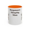 bergamasco-sheepdog-mug-mom-orange-1 11oz Bergamasco Sheepdog Dog Mom Mug, Vintage Sketch Coffee Mug, Dog Mom Gift