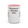 15oz Bergamasco Sheepdog Dog Mom Mug, Vintage Sketch Coffee Mug, Dog Mom Gift
