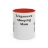 bergamasco-sheepdog-mug-mom-red-1 11oz Bergamasco Sheepdog Dog Mom Mug, Vintage Sketch Coffee Mug, Dog Mom Gift