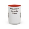 15oz Bergamasco Sheepdog Dog Mom Mug, Vintage Sketch Coffee Mug, Dog Mom Gift