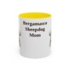bergamasco-sheepdog-mug-mom-yellow-1 11oz Bergamasco Sheepdog Dog Mom Mug, Vintage Sketch Coffee Mug, Dog Mom Gift