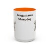15oz Bergamasco Sheepdog Mug, Vintage Dog Portrait Coffee Mug, Dog Lover Gift