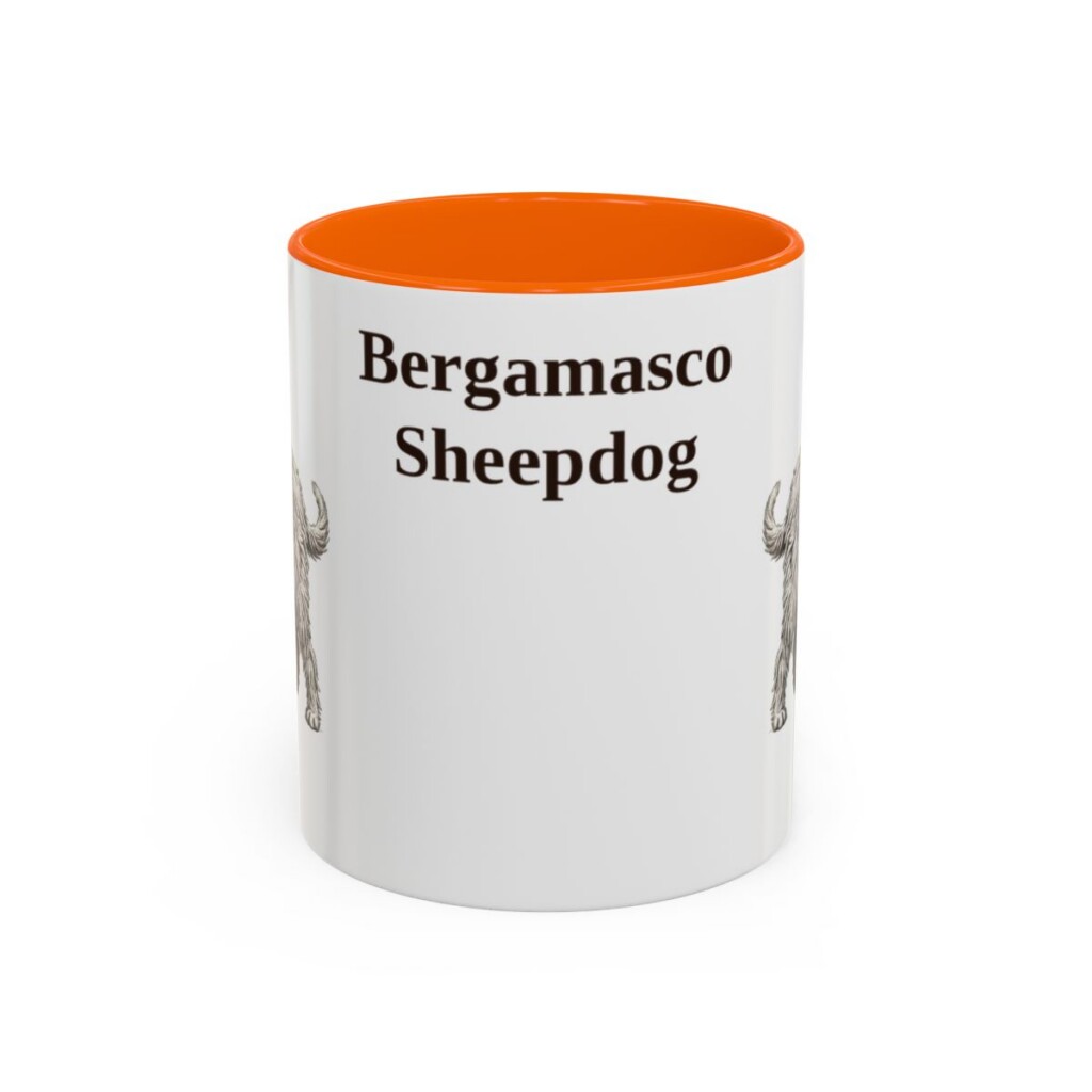 11oz Bergamasco Sheepdog Mug, Vintage Dog Portrait Coffee Mug, Dog Lover Gift