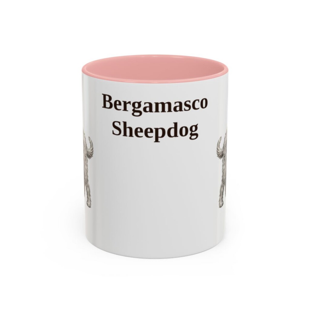 11oz Bergamasco Sheepdog Mug, Vintage Dog Portrait Coffee Mug, Dog Lover Gift