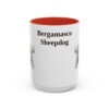 15oz Bergamasco Sheepdog Mug, Vintage Dog Portrait Coffee Mug, Dog Lover Gift