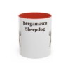 11oz Bergamasco Sheepdog Mug, Vintage Dog Portrait Coffee Mug, Dog Lover Gift