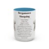 15oz Bergamasco Sheepdog Mug, Illustrated Dog Breed Facts Coffee Mug, Vintage Dog Keepsake Gift