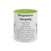 bergamasco-sheepdog-mug-writeup-light-green-1 11oz Bergamasco Sheepdog Mug, Illustrated Dog Breed Facts Coffee Mug, Vintage Dog Keepsake Gift