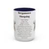 15oz Bergamasco Sheepdog Mug, Illustrated Dog Breed Facts Coffee Mug, Vintage Dog Keepsake Gift