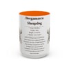15oz Bergamasco Sheepdog Mug, Illustrated Dog Breed Facts Coffee Mug, Vintage Dog Keepsake Gift