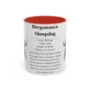 bergamasco-sheepdog-mug-writeup-red-1 11oz Bergamasco Sheepdog Mug, Illustrated Dog Breed Facts Coffee Mug, Vintage Dog Keepsake Gift