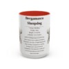 15oz Bergamasco Sheepdog Mug, Illustrated Dog Breed Facts Coffee Mug, Vintage Dog Keepsake Gift