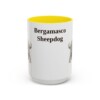 15oz Bergamasco Sheepdog Mug, Vintage Dog Portrait Coffee Mug, Dog Lover Gift