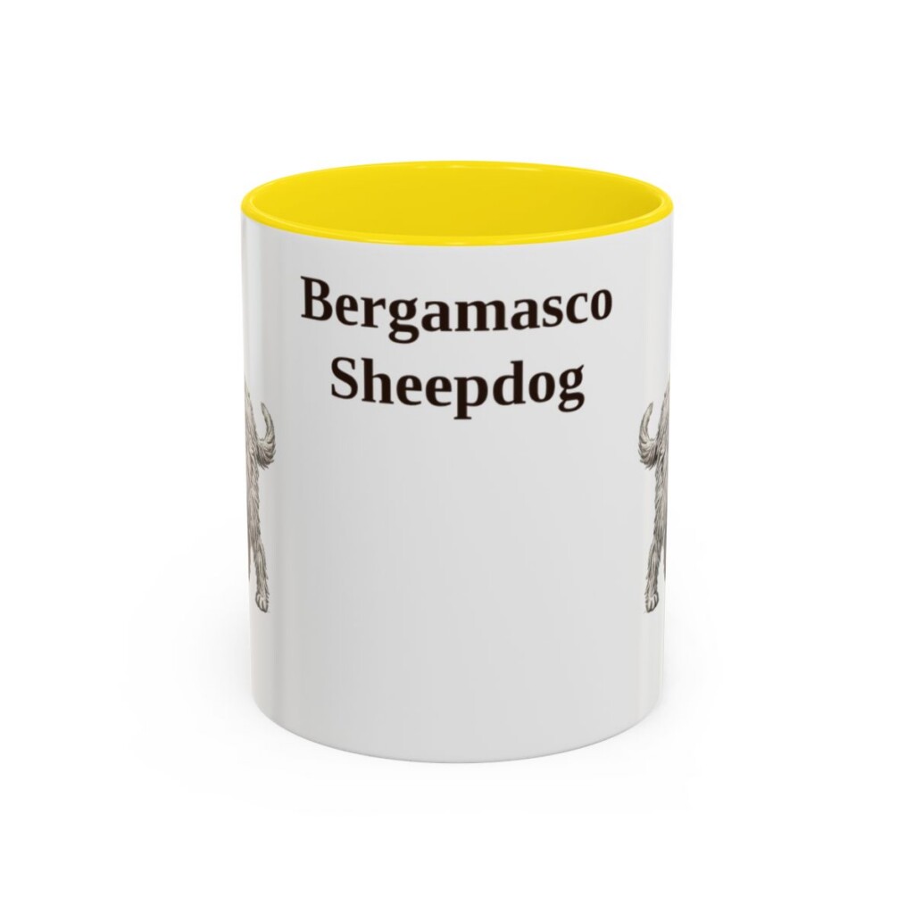 11oz Bergamasco Sheepdog Mug, Vintage Dog Portrait Coffee Mug, Dog Lover Gift