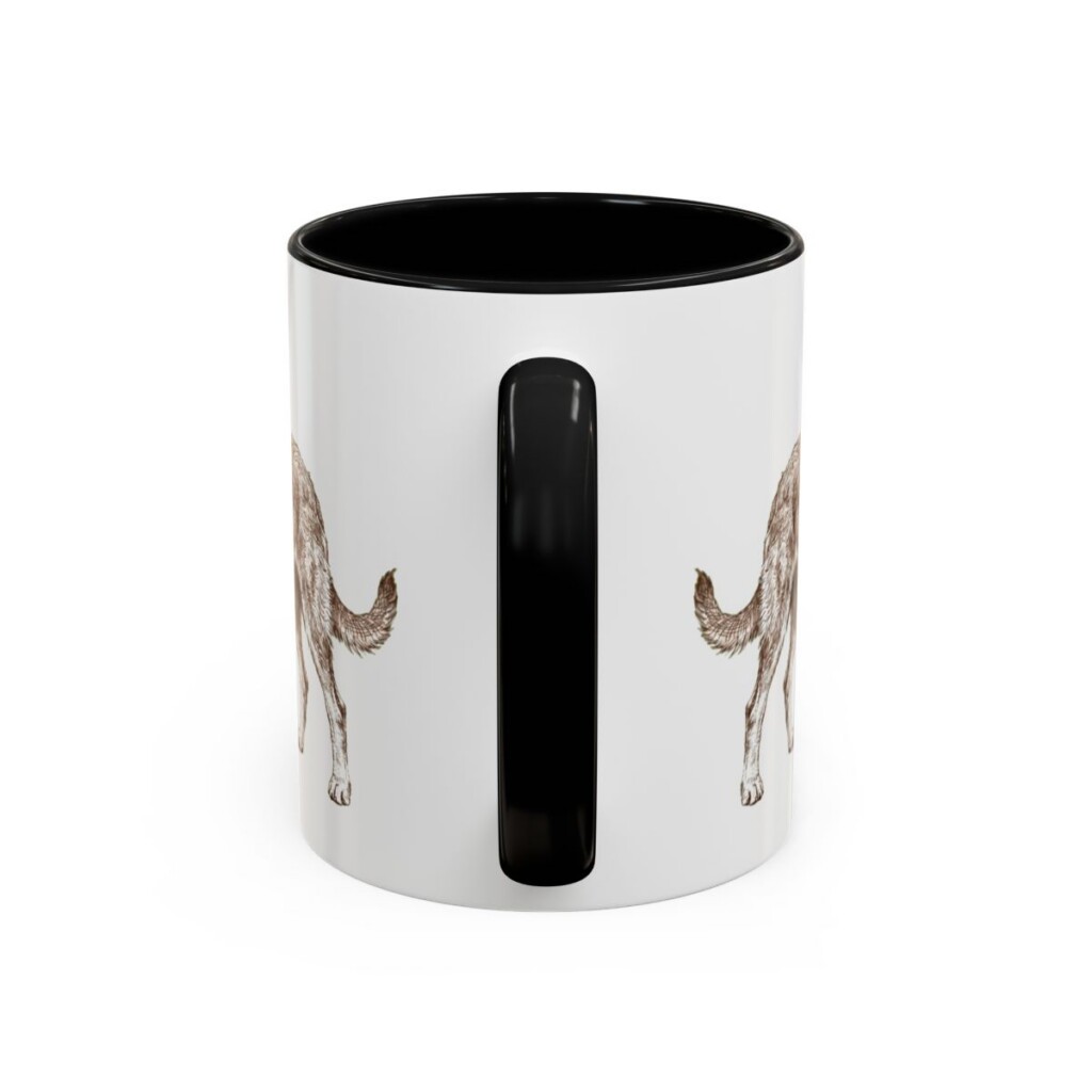 11oz Berger Picard Mug, Vintage Dog Portrait Coffee Mug, Dog Lover Gift
