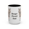 15oz Berger Picard Dog Dad Mug, Vintage Sketch Coffee Mug, Dog Dad Gift