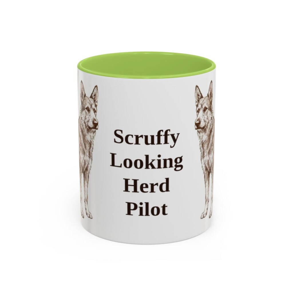 11oz Funny Berger Picard Mug, Scruffy Looking Herd Pilot, Vintage Dog Coffee Mug, Dog Lover Gift