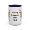 berger-picard-mug-humor-navy-3 15oz Funny Berger Picard Mug, Scruffy Looking Herd Pilot, Vintage Dog Coffee Mug, Dog Lover Gift