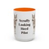 berger-picard-mug-humor-orange-3 15oz Funny Berger Picard Mug, Scruffy Looking Herd Pilot, Vintage Dog Coffee Mug, Dog Lover Gift