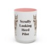 berger-picard-mug-humor-pink-3 15oz Funny Berger Picard Mug, Scruffy Looking Herd Pilot, Vintage Dog Coffee Mug, Dog Lover Gift
