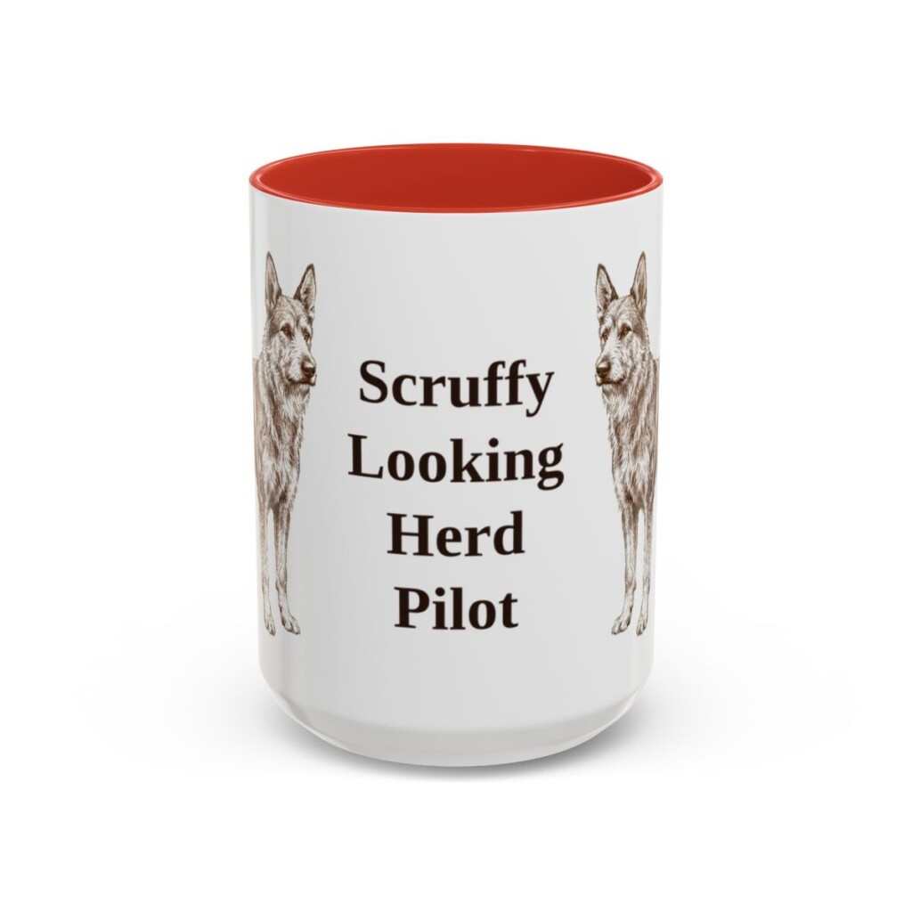berger-picard-mug-humor-red-3 15oz Funny Berger Picard Mug, Scruffy Looking Herd Pilot, Vintage Dog Coffee Mug, Dog Lover Gift